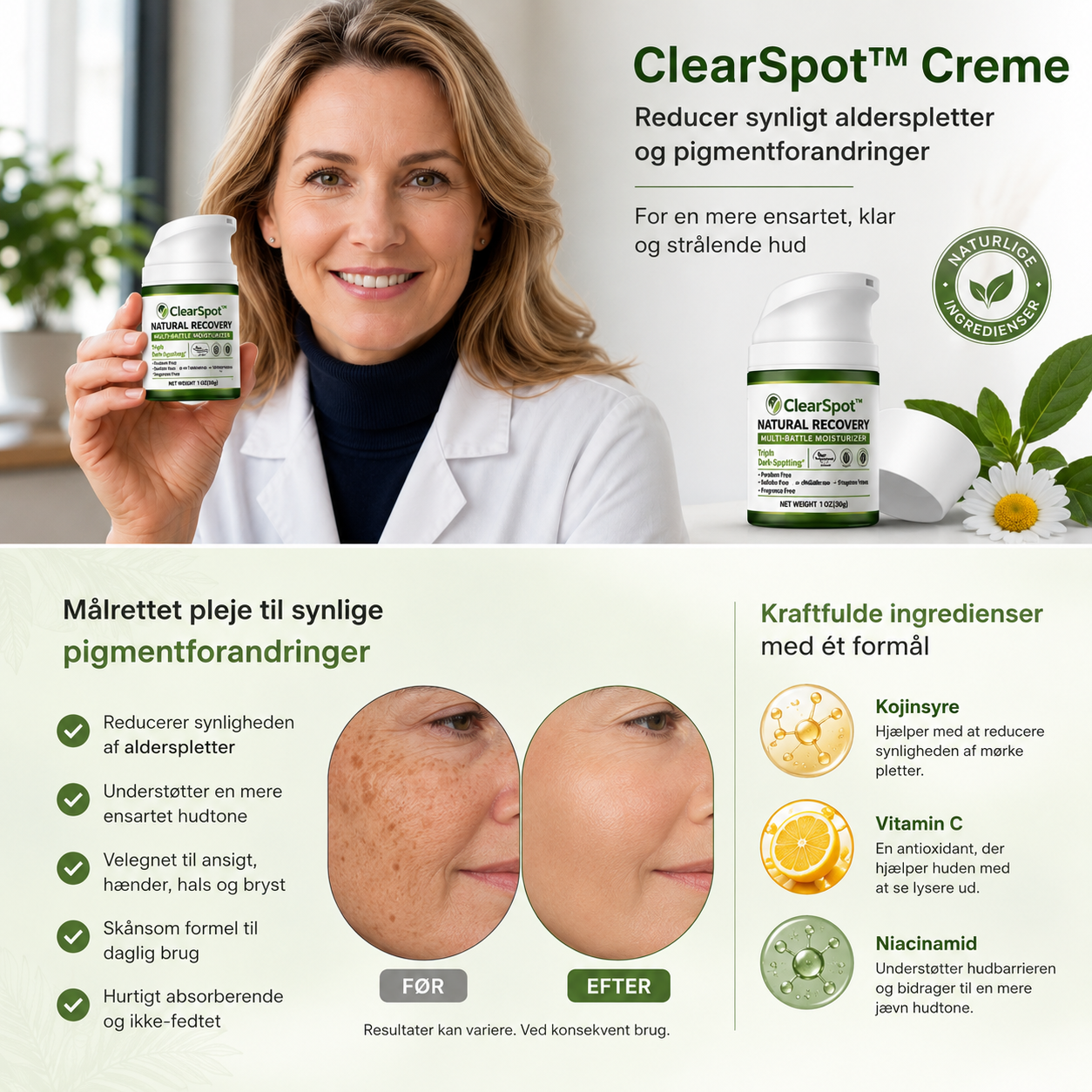 ClearSpot™ Creme | Reducer synlige alderspletter og pigmentforandringer