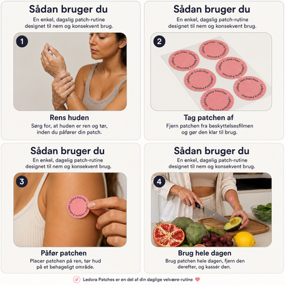 Ledora Care™ Upgraded GLP-1 Patches | Mindre fokus på cravings. Mere kontrol i hverdagen – med én diskret patch om dagen.