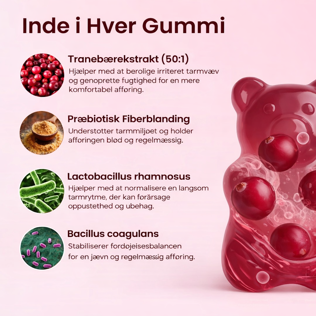 Ledora Care Cranberry Gummies – Mod Svie, Ubehag & Hyppig Toilettrang