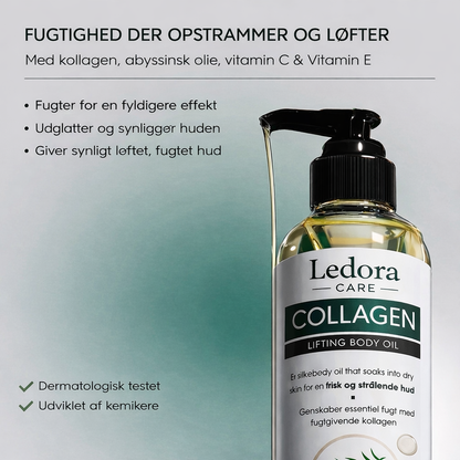 Ledora™ Collagen Oil | Genopret fast og glat hud – uden dyre behandlinger eller indgreb