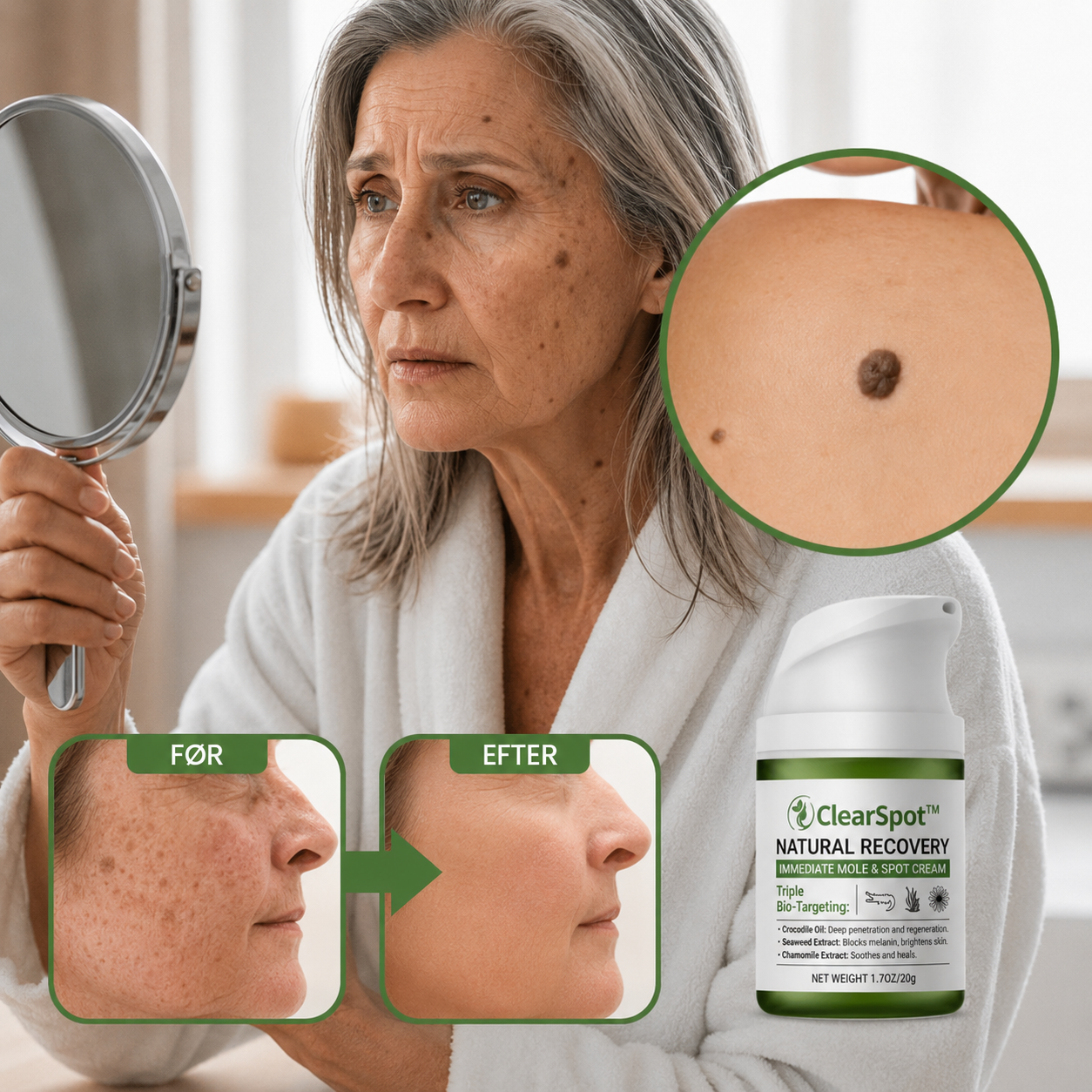ClearSpot™ Creme | Reducer synlige alderspletter og pigmentforandringer