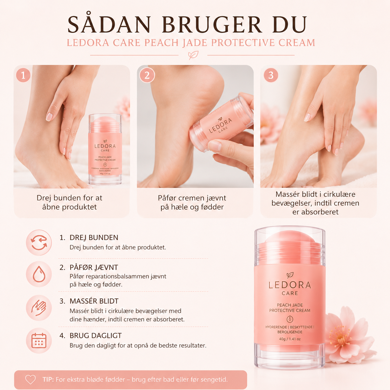 Ledora Care™ SilkHands & SoftFeet Cream