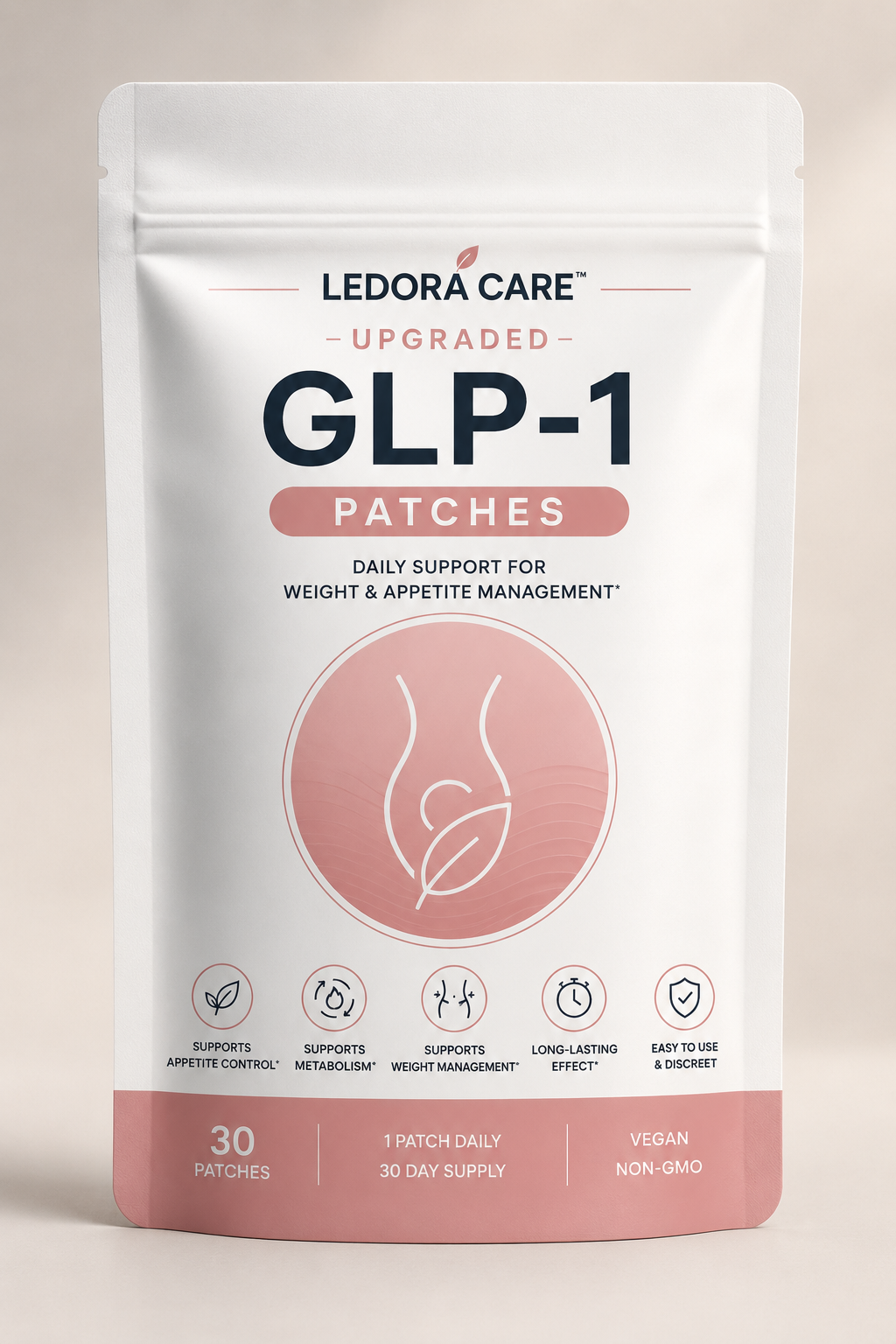 Ledora Care™ Upgraded GLP-1 Patches | Mindre fokus på cravings. Mere kontrol i hverdagen – med én diskret patch om dagen.