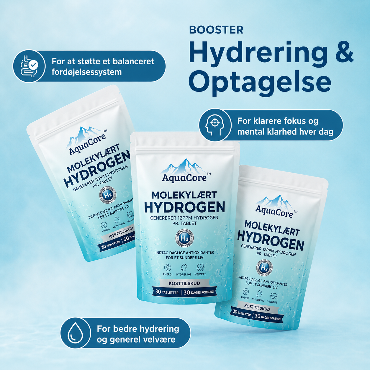 AquaCore™ | Mindre oppustethed. Mere energi.