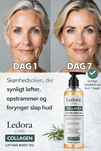 Ledora™ Collagen Oil | Genopret fast og glat hud – uden dyre behandlinger eller indgreb